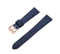 Risdany Bracelet en cuir Business à dégagement rapide, 18-24 mm, coutures vintage, convient aux occasions formelles et professionnelles.,19 mm