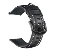 Risdany Bracelet en cuir ciré style vintage, largeur 18-26 mm. Fermeture rapide, étanche et coupe-vent, confortable et respirant.,18 mm