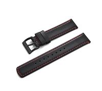 Risdany Bracelet en cuir de 20 à 22 mm avec fermoir à dégagement rapide, bracelet confortable pour homme, adapté à un usage quotidien.,22 mm