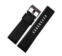 Risdany Bracelet en cuir élargi unisexe de 24 à 30 mm, texture grainée douce, confortable et remplaçable, adapté à un usage quotidien.,22 mm