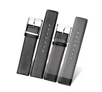 Risdany Bracelet en cuir imperméable et respirant pour homme, 14-22 mm, style décontracté, pièce de rechange universelle, confortable à porter,18 mm