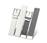 Risdany Bracelet en cuir imperméable et respirant pour homme, 14-22 mm, style décontracté, pièce de rechange universelle, confortable à porter,18 mm