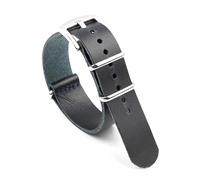 Risdany Bracelet en cuir pour homme, 18-24 mm, imperméable et respirant, élégant et décontracté, pièces de rechange universelles.,24 mm
