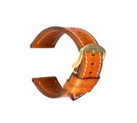 Risdany Bracelet en cuir pour homme, 20-22 mm, avec fermoir papillon en acier inoxydable, style vintage, pièces universelles interchangeables.,23 mm