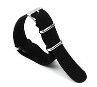 Risdany Bracelet en cuir souple vintage de 18 à 22 mm, durable, confortable à porter, respirant, adapté à une utilisation sportive quotidienne.,Noir,20 mm
