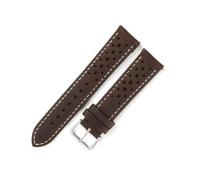 Risdany Bracelet en cuir style vintage pour homme, 18-24 mm, imperméable et respirant, pièces de rechange universelles, style classique.,24 mm