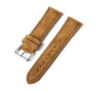 Risdany Bracelet en cuir vintage pour homme, 18-24 mm, détails cousus main, surface texturée douce, convient à un usage quotidien.,22 mm
