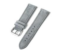 Risdany Bracelet en cuir vintage pour homme, 18-24 mm, détails cousus main, surface texturée douce, convient à un usage quotidien.,19 mm