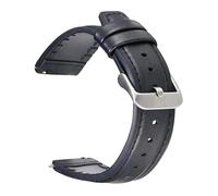 Risdany Bracelet hybride en cuir et caoutchouc de 22 mm, confortable et élégant, alliant un look classique à une fonctionnalité sportive.,22 mm