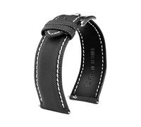 Risdany Bracelet hybride en nylon et cuir pour homme, 20-24 mm, avec système de dégagement rapide, décontracté et confortable, idéal au quotidien.,23 mm