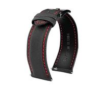 Risdany Bracelet hybride en nylon et cuir pour homme, 20-24 mm, avec système de dégagement rapide, décontracté et confortable, idéal au quotidien.,20 mm