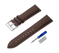 Risdany Bracelet unisexe en cuir de 12 à 24 mm, design élégant et décontracté, confortable et respirant, adapté à un usage quotidien.,16 mm