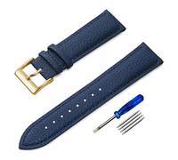 Risdany Bracelet unisexe en cuir de 12 à 24 mm, design élégant et décontracté, confortable et respirant, adapté à un usage quotidien.,22 mm
