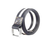 Risdany Ceinture à boucle carrée à Double anneau pour hommes et femmes, ceinture en toile de Nylon, ceinture réglable,115