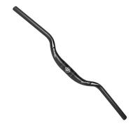 Rise 60mm Guidon VTT Alliage D'aluminium Léger Cintre Guidon Vélo Grand Angle 31.8 * 660mm Pour Cyclisme Racing Cross Country Downhill Riser Bar (Color : Black)
