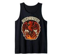 Rise Above Phoenix Rising From Ashes Fire Bird Motivation Débardeur