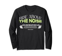 Rise Above The Noise - Streetwear à la Typographie Urbaine Manche Longue