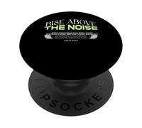 Rise Above The Noise - Streetwear à la Typographie Urbaine PopSockets PopGrip Adhésif