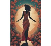 Rise & Align: A 21-Day Guided Journal for Self-Transformation, 6x9 matte cover: Featuring an African American woman walking a path amongst flowers, ... symbolizing growth, strength, and alignment