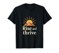 Rise and Thrive Féministe Sunrise Graphic T-Shirt