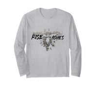Rise from The Ashes Inspirational Cool Quotes Graphic Design Manche Longue