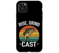 Rise Grind CAST Amateur de pêche Fish Whisperer Adventures Lake Coque pour iPhone 11 Pro Max