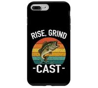 Rise Grind CAST Amateur de pêche Fish Whisperer Adventures Lake Coque pour iPhone 7 Plus/8 Plus