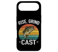 Rise Grind CAST Amateur de pêche Fish Whisperer Adventures Lake Coque pour iPhone Air