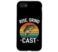 Rise Grind CAST Amateur de pêche Fish Whisperer Adventures Lake Coque pour iPhone SE (2020) / 7/8