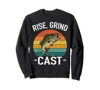 Rise Grind CAST Amateur de pêche Fish Whisperer Adventures Lake Sweatshirt