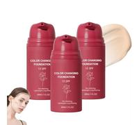Rise Luxus Foundation Korean SPF15,Fond De Teint Qui S'adapte à La Couleur De Peau,Fond De Teint Couvrant Imperfections Stick,Fond De Teint Hydratant Essence Coréen,Résistant à L'eau,Légère,30 ml (3)