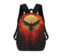 Rise of The Phoenix Contemporary Expressionist Artwork Sacs À Dos Pour Enfants, Sac D'école Imprimé En 3D, Cartable Pour Enfants, Sac De Voyage, Sac À Dos Garçon Fille, Sac D'école Pour Enfants 17inch