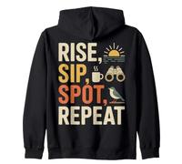 Rise Sip Spot Repeat Observation Oiseaux Matin Sweat à Capuche