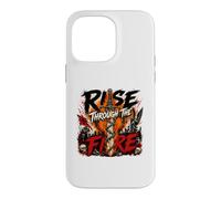 Rise Through The Fire and Angel Skull Musique Heavy Metal Coque pour iPhone 14 Pro Max