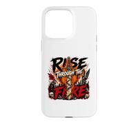 Rise Through The Fire and Angel Skull Musique Heavy Metal Coque pour iPhone 15 Pro Max