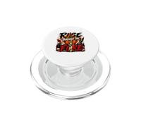 Rise Through The Fire and Angel Skull Musique Heavy Metal PopSockets PopGrip pour MagSafe