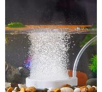 Rise Torrent Pierre à air pour aquarium, pierre bouillante avec coque, diffuseur d'oxygène ultra silencieux à dissolution profonde Nano aérateur pour aquariums et hydroponie, blanc, 10 cm