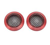 Risegun 2 pièces Haut-Parleur Maille Grille 54mm Protection résistant aux Chocs Haut-Parleur en métal Rond Maille Couverture Garde Protecteur pour Maison Voiture Bateau (Rouge)