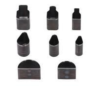 Risegun 8Pcs En Cuir De Coupe Die Set Ovale Demi-cercle Quadrate Waterdrop En Forme Manuel Poinçonnage Moulage Alliage Acier Artisanat Outil