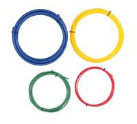 Risegun AC Ensemble de cintreuses de tuyaux en cuivre 4 pièces 1/4 Pouces 3/8 Pouces 1/2 Pouces 5/8 Pouces 13 Pieds de Long en Plastique PE Outil de cintrage de Tubes intégré pour