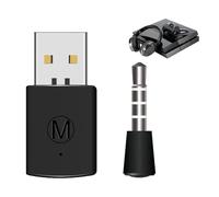 Risegun Adaptateur Bluetooth pour PS4, Mini USB 4.0 Adaptateur de Casque sans Fil Emetteur et Récepteur Bluetooth Dongle