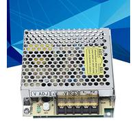 Risegun Bloc d'alimentation à découpage en alliage d'aluminium S-25-24, convertisseur de puissance de commutation industriel 24 V, protection de sécurité, résistant à l'abrasion