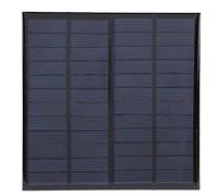 Risegun Cellules de Panneaux solaires, Portable 3W 12V Mini Module d'énergie Solaire, Micro Mini Panneau Solaire pour l'énergie Solaire, Module Solaire en Silicium polycristallin avec câble de 1 m