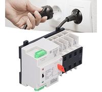 Risegun Équipement de contrôle de distribution d'énergie Commutateur de transfert automatique 2 alimentation sans interruption 4P 100A PC Isolation Type ATS 400V AC