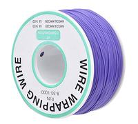 Risegun Fil de cuivre étamé, OK Wire Circuit imprimé Réparation de Fil d'enrubannage 30 AWG Fil d'enrubannage 300 m Violet Fil électrique Câble électronique toronné