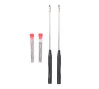 Risegun Jeu de tiges d'inoculation et boucles d'inoculation, 2 Pièces 23 cm Inoculation de Laboratoire pour Levier de Test, avec 90 Pièces Anneaux d'inoculation Pour Microbiologie Outil De Laboratoire