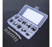 Risegun L7806 Lot de 50 transistors régulateurs de tension 10 valeurs avec 10 grilles transparentes BoxLM317T L7805 L7806 L7808 L7809 L7810 L7812 L7815 L7818 L7824 Pièces électroniques