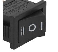 Risegun Lot de 10 mini interrupteurs à bascule 3 broches 3 positions carrées ON / OFF pour appareils électroménagers