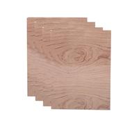 Risegun Lot de 4 plaques de contreplaqué A4, 297 mm x 215 mm x 3 mm, plaque de contreplaqué pour bricolage, artisanat, bois, mini maison, bateau, avion