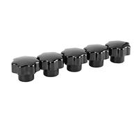 Risegun Lot de 5 poignées de serrage en forme d'étoile avec noyau en laiton de 10 mm pour équipement industriel, M10 x 40 (sans trou traversant)